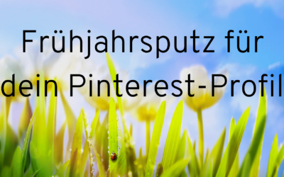 Frühjahrsputz auf deinem Pinterest Profil