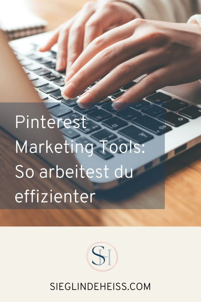 Laptop mit geöffnetem Pinterest Tool