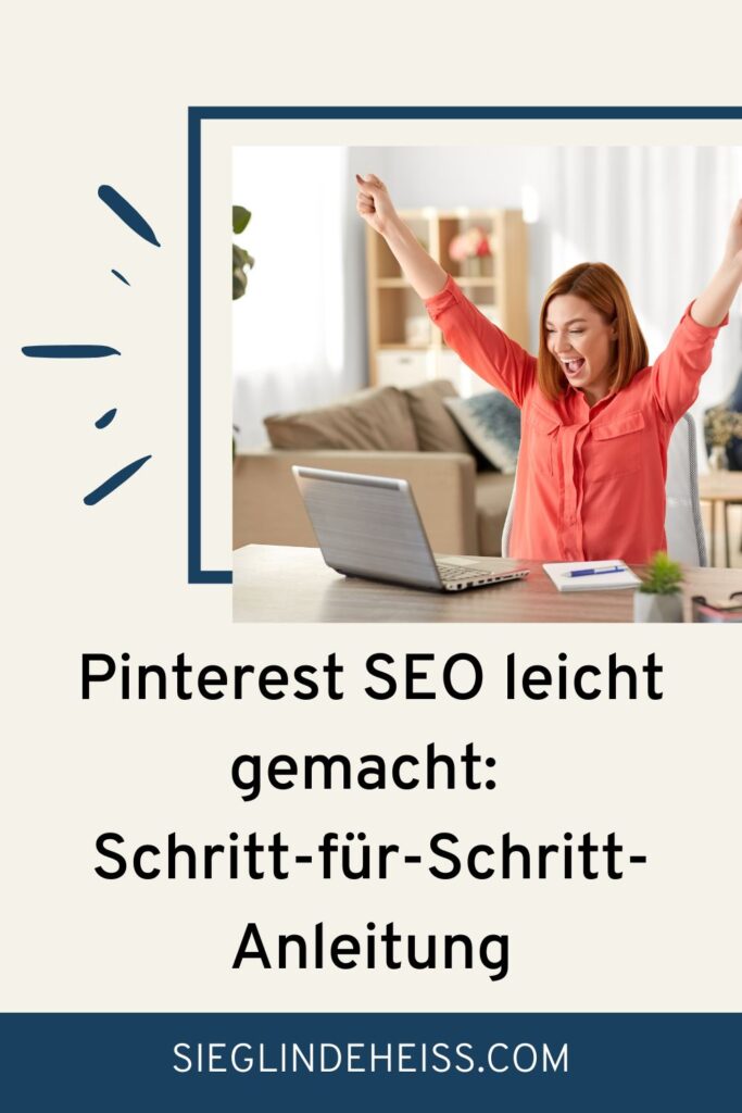 Laptop mit Pinterest SEO Dashboard