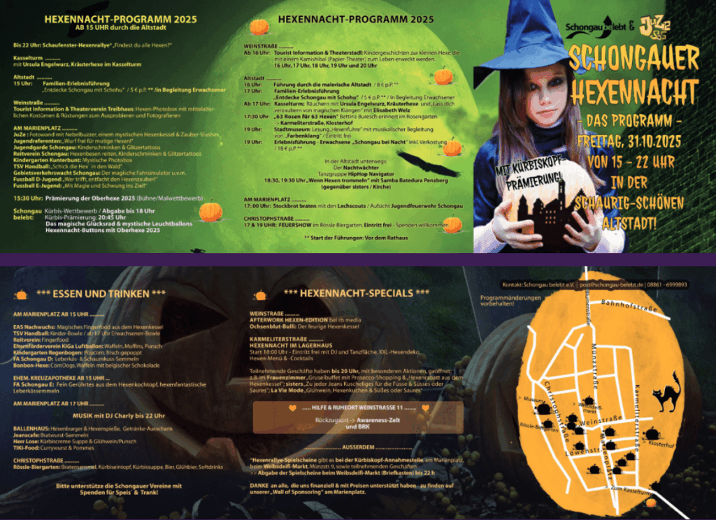 Programm der Hexennacht in Schongau