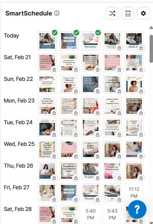 Smart Schedule Plan von Tailwind