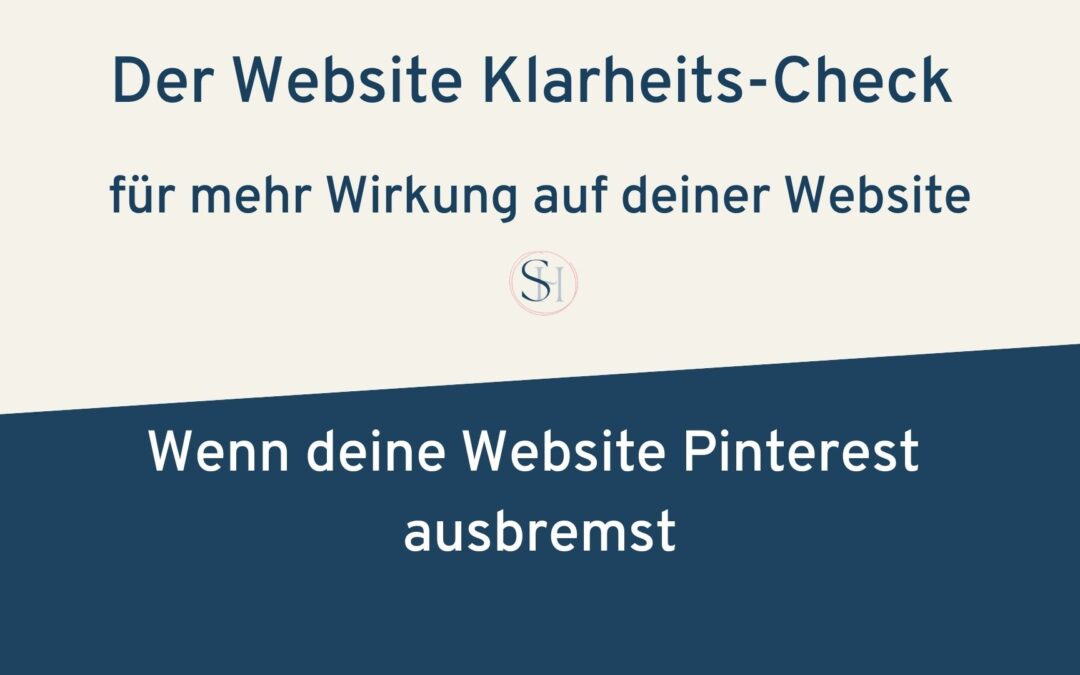 Website Klarheits-Check für Pinterest