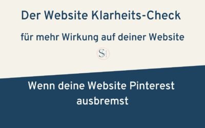 Website Klarheits-Check für Pinterest